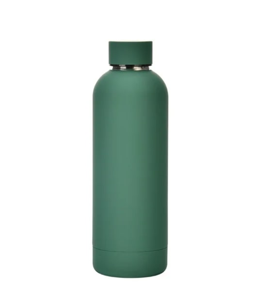 500ml Stainless Steel Sports Water Bottle - Green