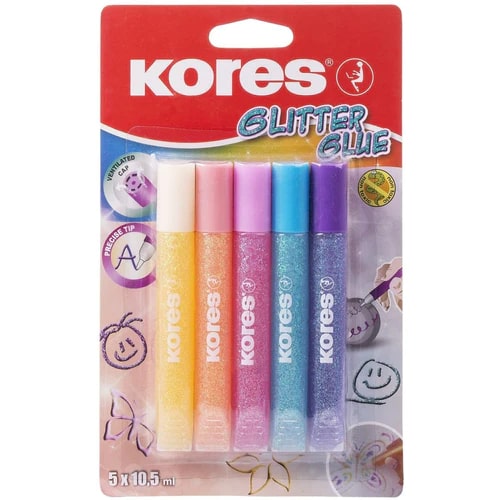 Kores Glitter Glue - Pastel Colors