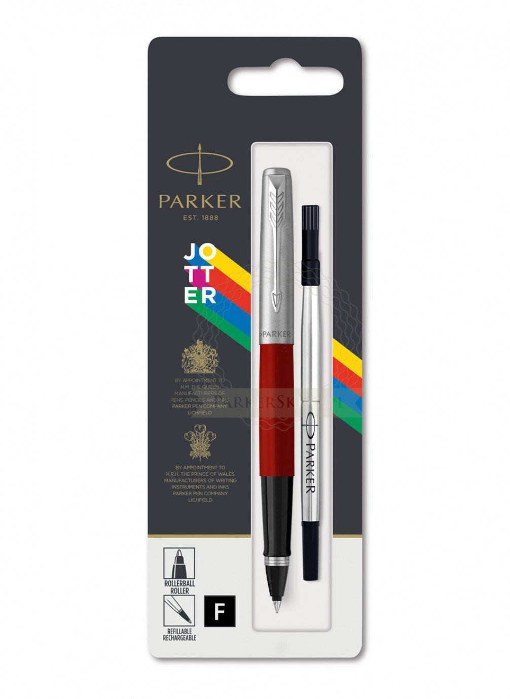 Parker Jotter Rollerball Pen Fine Tip - Red
