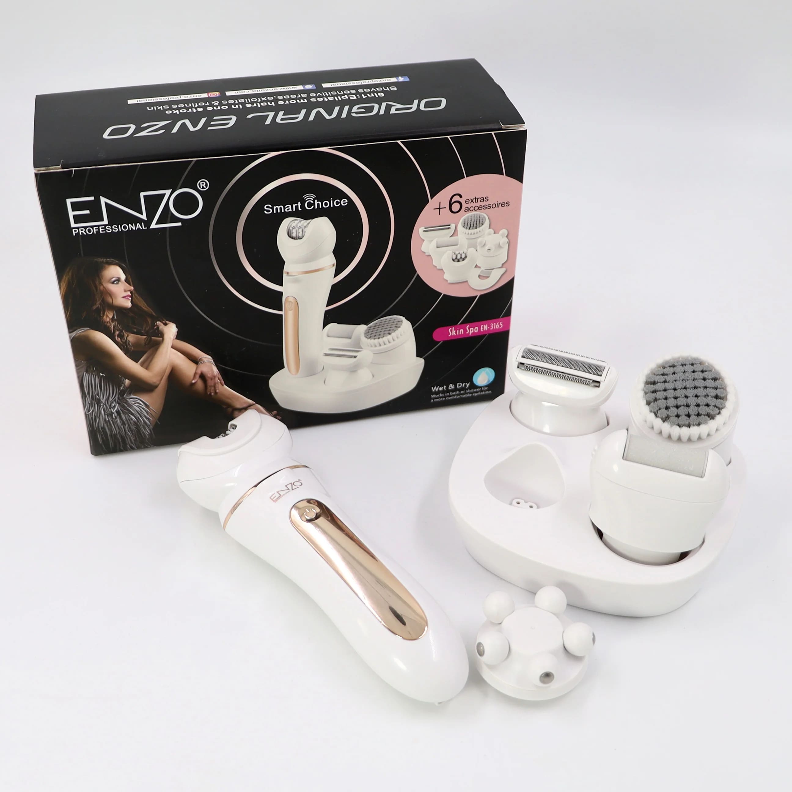 ENZO professional 6in1 epilates more hairs in one stroke skin spa