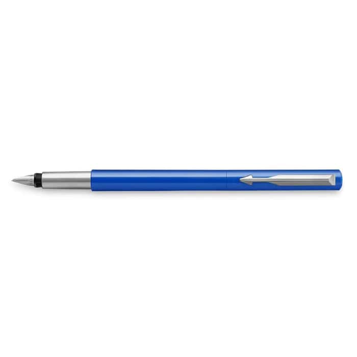Parker Vector Fountain Pen & 5 Quink Ink Cartridges Blue - Blue