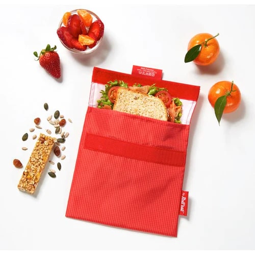 NEW Roll'eat Snack'n'Go Reusable Snack Bag 18x18cm - Active Colours