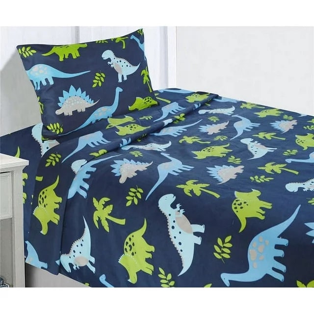 Fancy Linen Comforter Set Dinosaurs