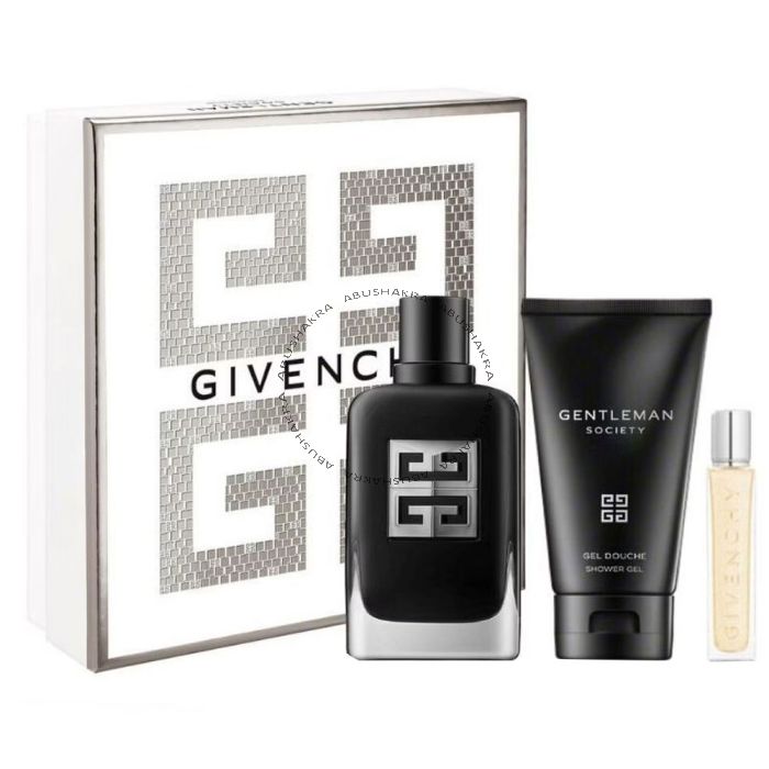 Givenchy Society EDP 100Ml+ EDP 12.5Ml + Shower Gel 75Ml Gift Set For Men