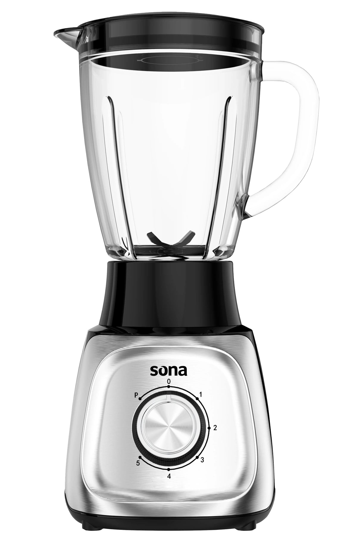 Sona Blender 600 W Silver 1.5 L 2 speeds Glass jar