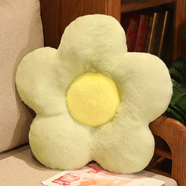 Deep Seat Cushions Flower Circular Shape Wool Cloth
