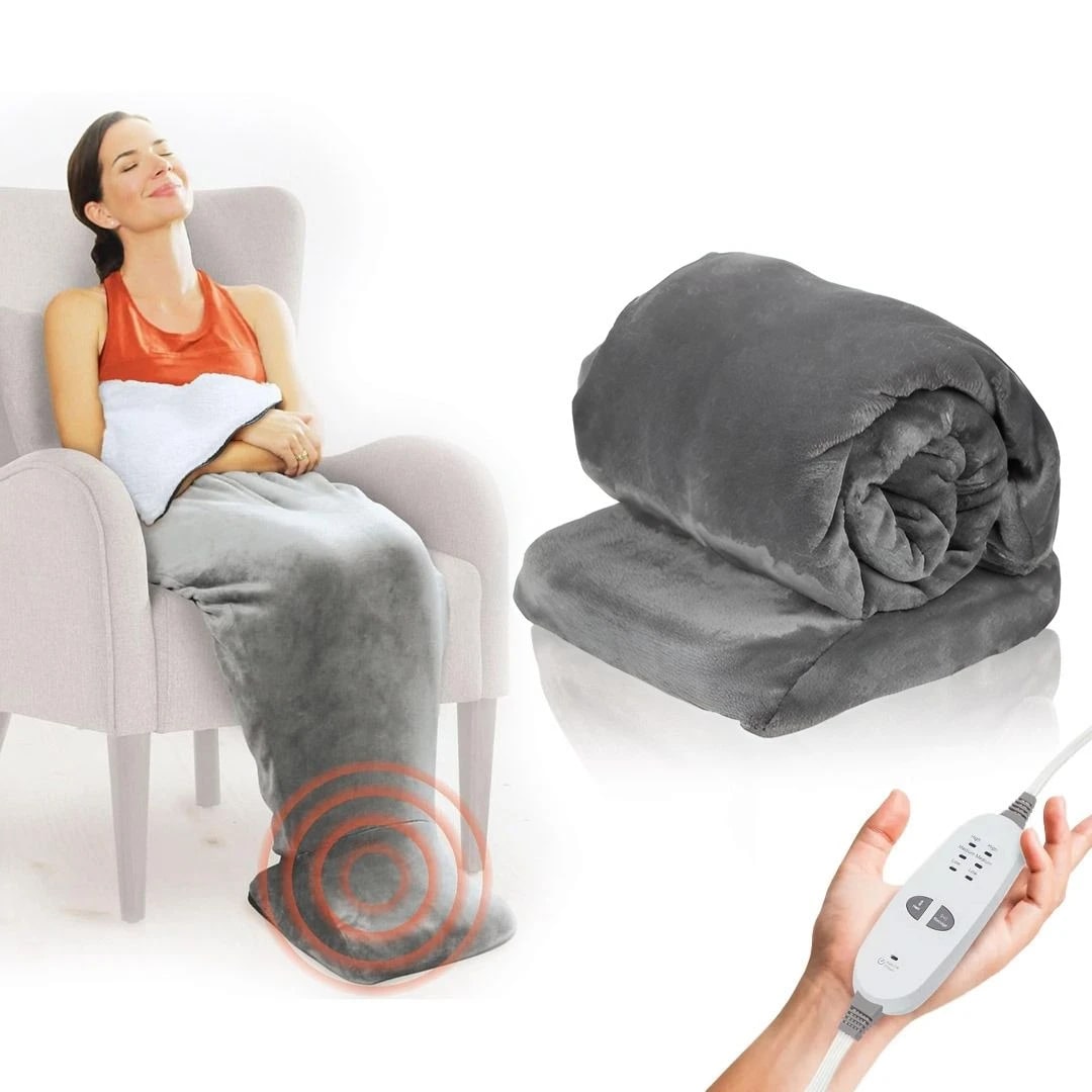Personal Electric Sherpa Heating Wrap with Massage Vibration