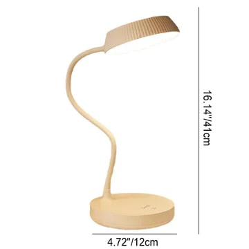 Round Plate LED Desk Lamp - Yellow
