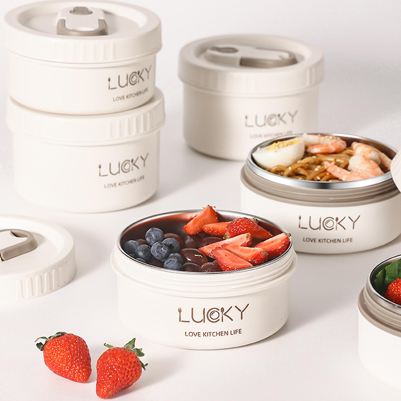Leak proof stackable non-microwavable food containers