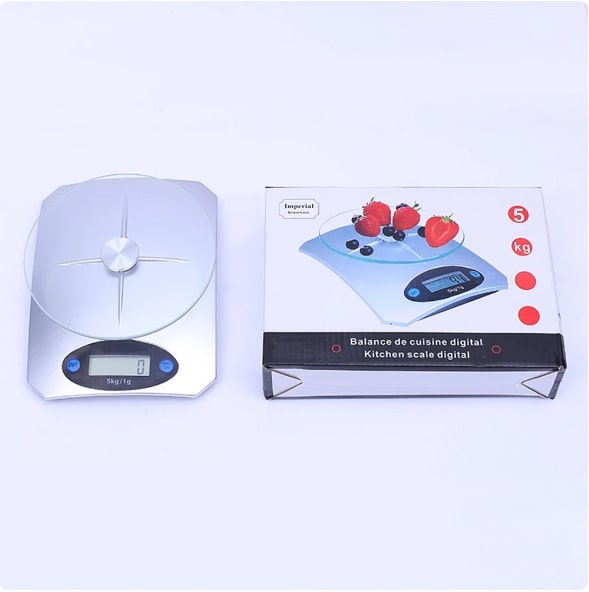 Digital Kitchen Scale with Glass Tray