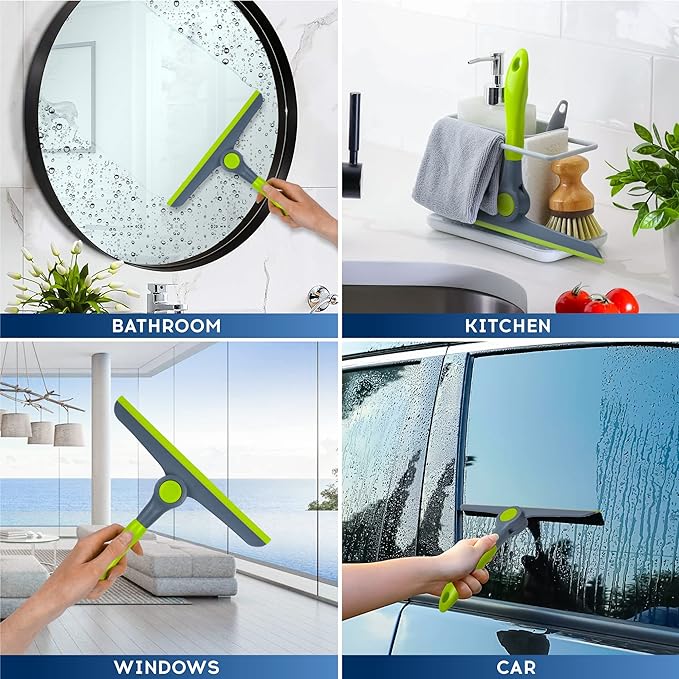 All-purpose window cleaning wipe for glass, mirrors, and small glass doors