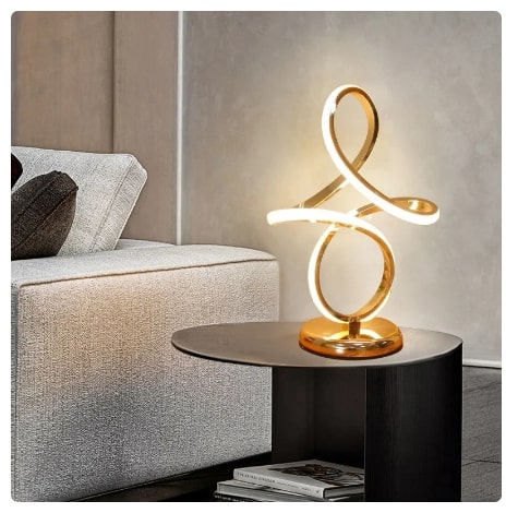 LED Spiral Desk Lamp