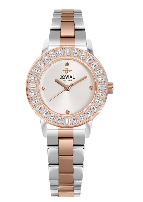 Jovial Women's Stainless Steel Watch - Silver Rose Gold
