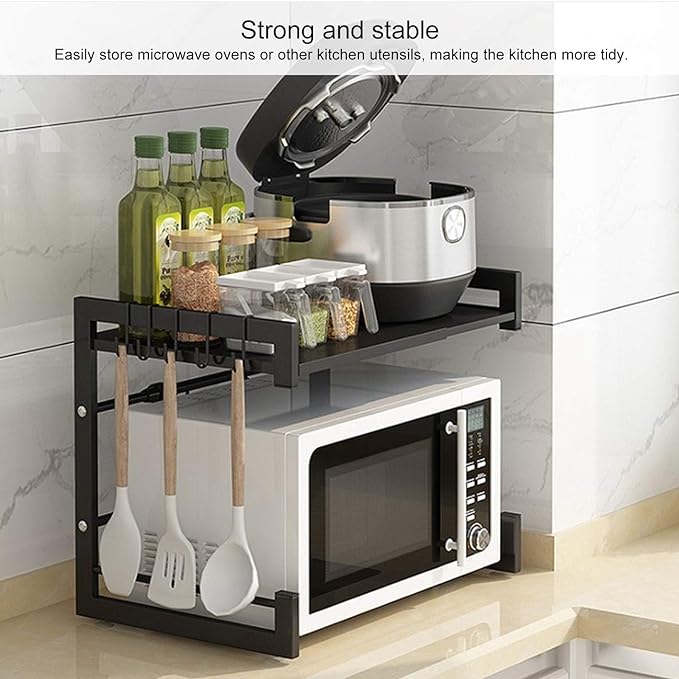 Kitchen shelves, metal microwave stand, practical design that saves space