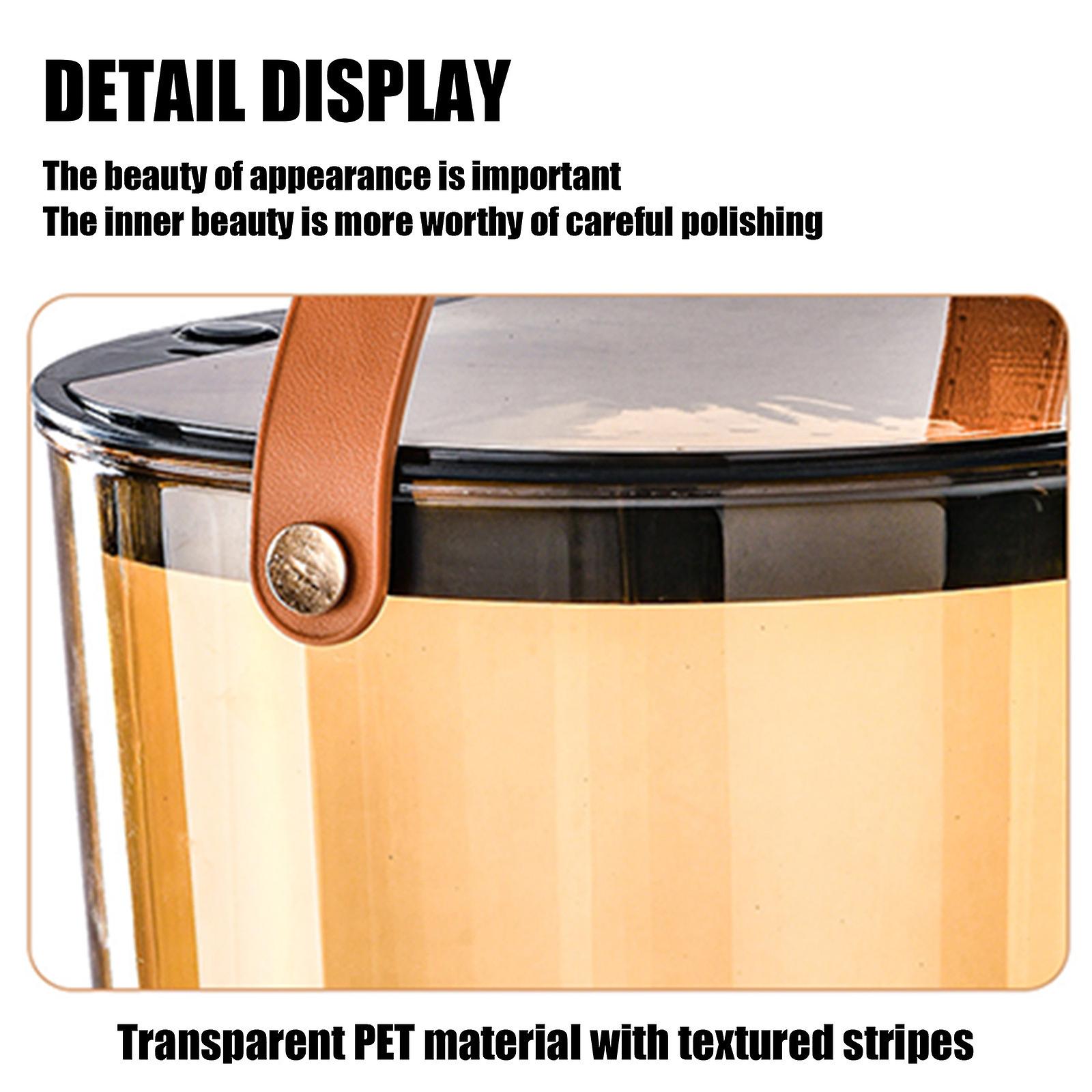 Clear plastic trash cans with flip top lid