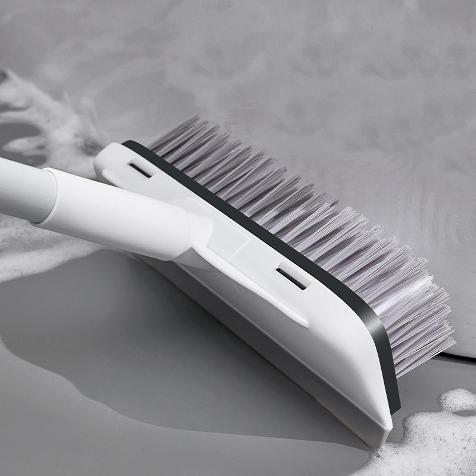 Floor cleaning brush 2 in 1 brush head with squeegee