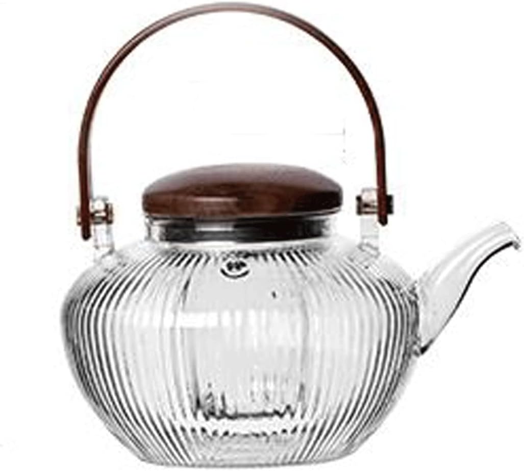Homemade teapot with thick glass that can withstand high temperature