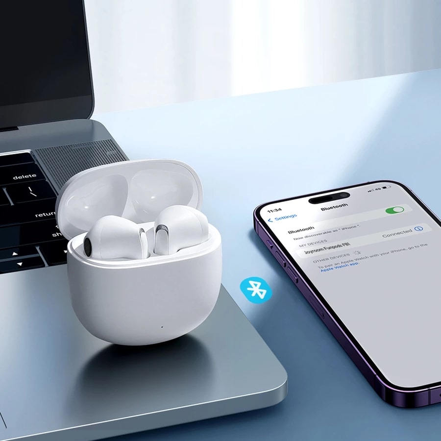 Joyroom Funpods JR-FB1 Bluetooth 5.3 TWS Series Wireless Headphones - White