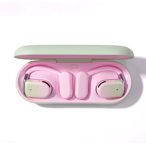 Joyroom Openfree JR-OE2 TWS wireless headphones - Green and pink