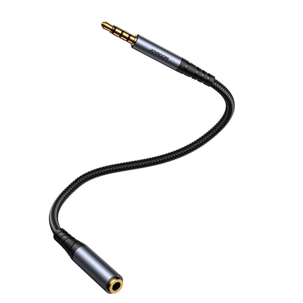 Joyroom stereo audio cable AUX 3.5 mm mini jack (male) – mini jack (female) 1.2 m black
