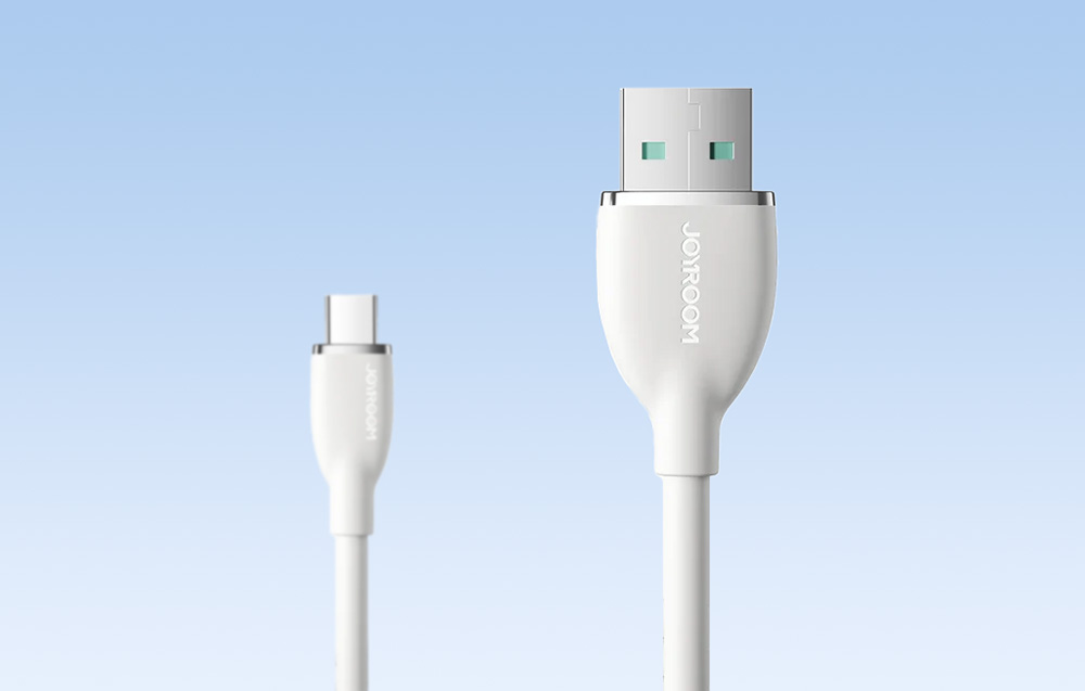 Joyroom Cable Colorful 3A USB to USB C SA29-AC3 / 3A / 1,2m (White)
