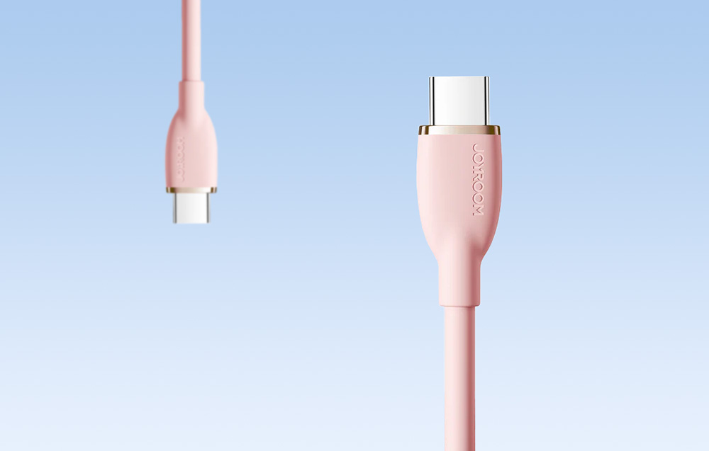 Joyroom Cable Colorful 100W USB C USB C SA29-CC5 / 100W / 1.2m (pink)