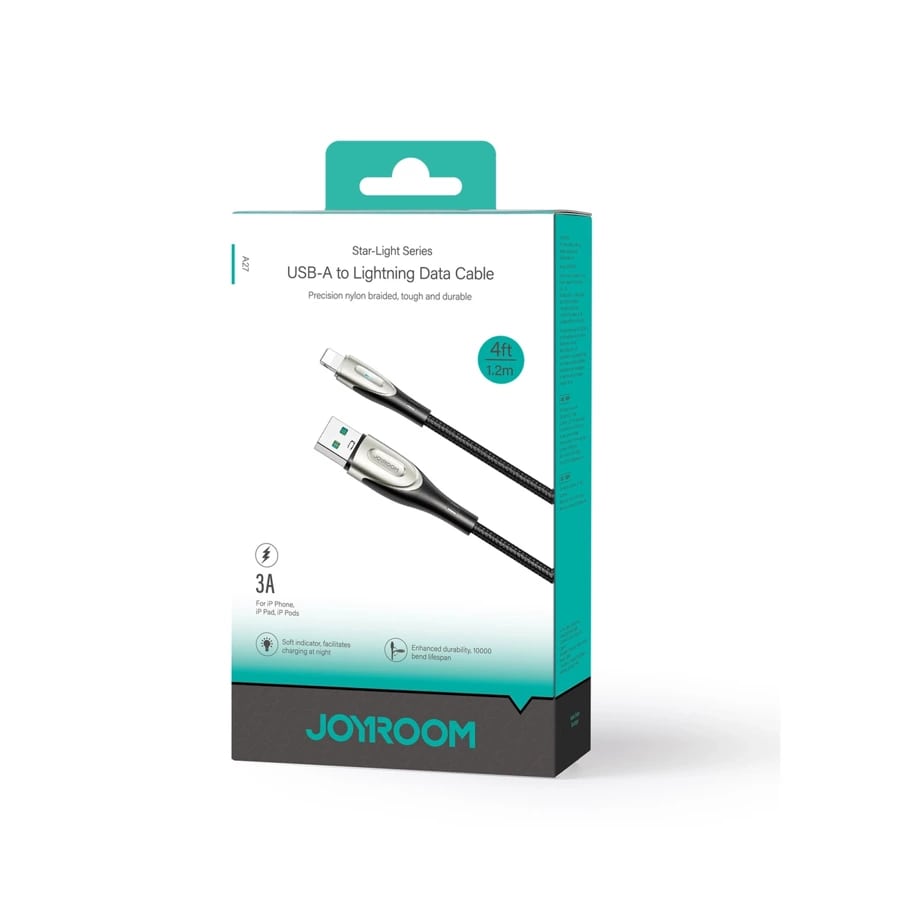 Joyroom Pioneer Series SA31-AL3 cable with USB-A / Lightning connectors with a current of 3A and a length of 1.2 m - black