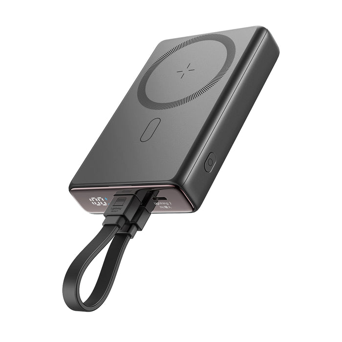 JOYROOM JR-PBM01 20W 10000mah magnetic wireless power bank with Built-in Cable & Kickstand