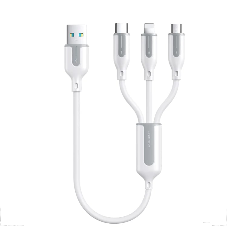 Joyroom 66W Lightning+Type-C+Micro 3-in-1 Fast Charging Data Cable 1.2m