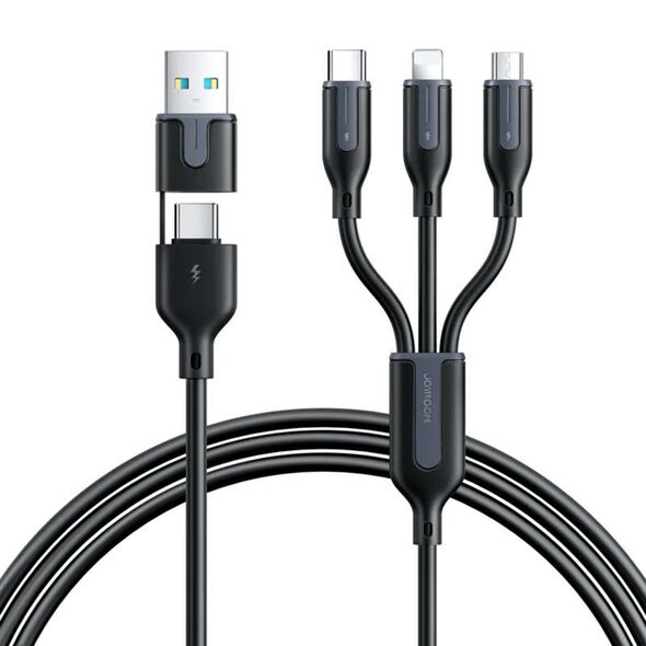 Joyroom USB cable Joyroom 5in1 USB-C / Lightning / 3.5A /1.2m (black)