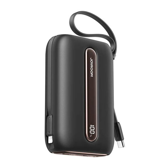 Joyroom power bank 10000mAh 22.5W with 2 built-in USB-C and Lightning cables Black (JR-L012)