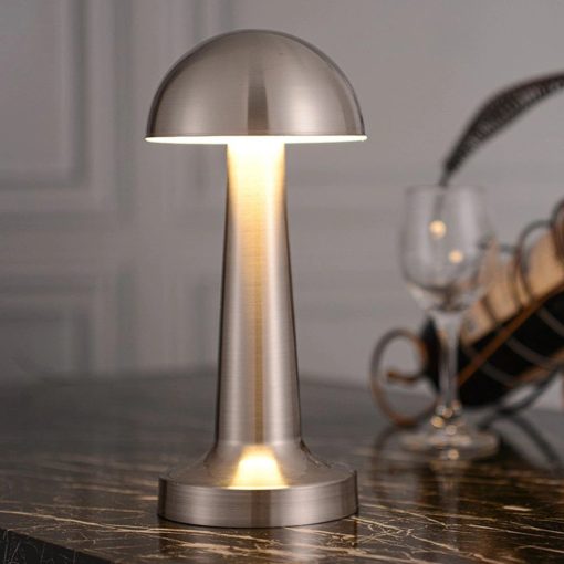 LED Table Lamp with Wireless Touch Sensor - Silver