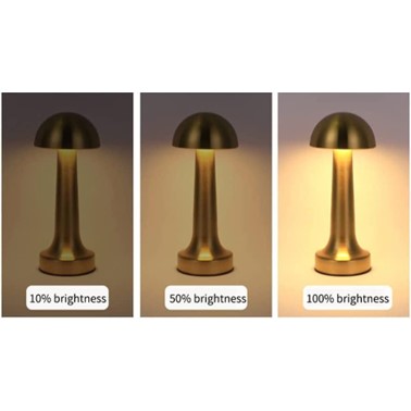 LED Table Lamp with Wireless Touch Sensor - Gold