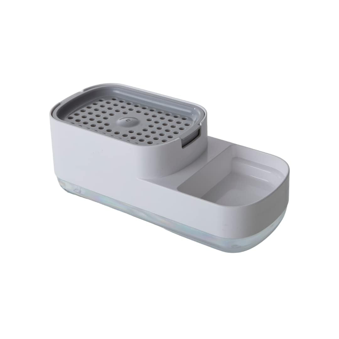 Dish Soap Dispenser and Sponge Holder For Kitchen 2 In 1 Kitchen Gadgets