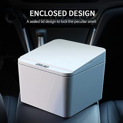 Smart Automatic Induction Trash Can with Motion Sensor with Lid for Car, Kitchen and Bathroom