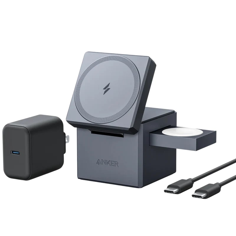 Anker 3-in-1 Cube with MagSafe - Grey