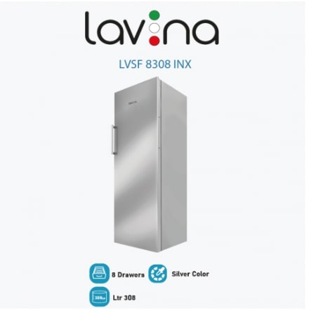Lavina No Frost 8-Drawer Upright Freezer