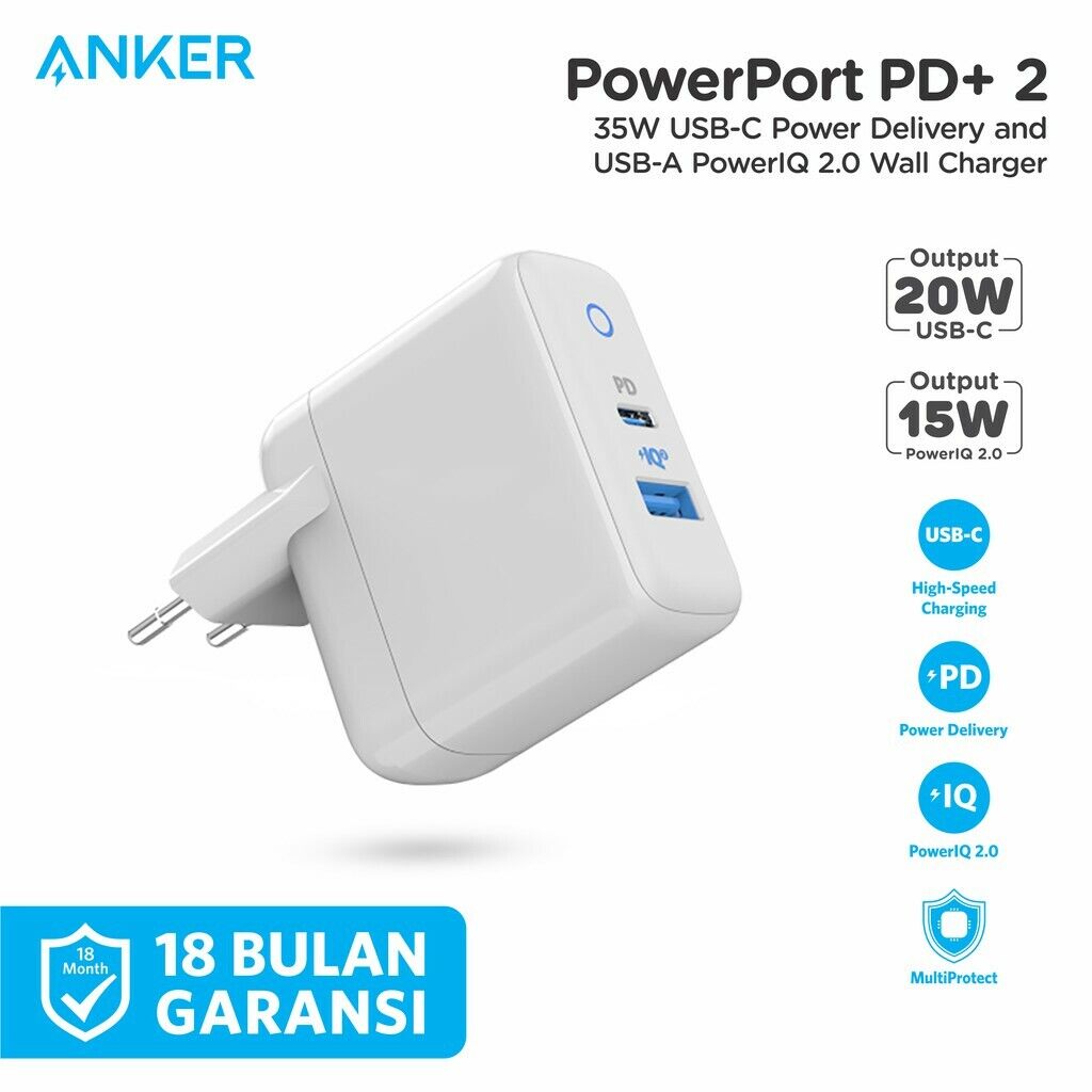 Anker PowerPort PD + 2 USB-C PD 20w + PowerIQ 2.0 15w